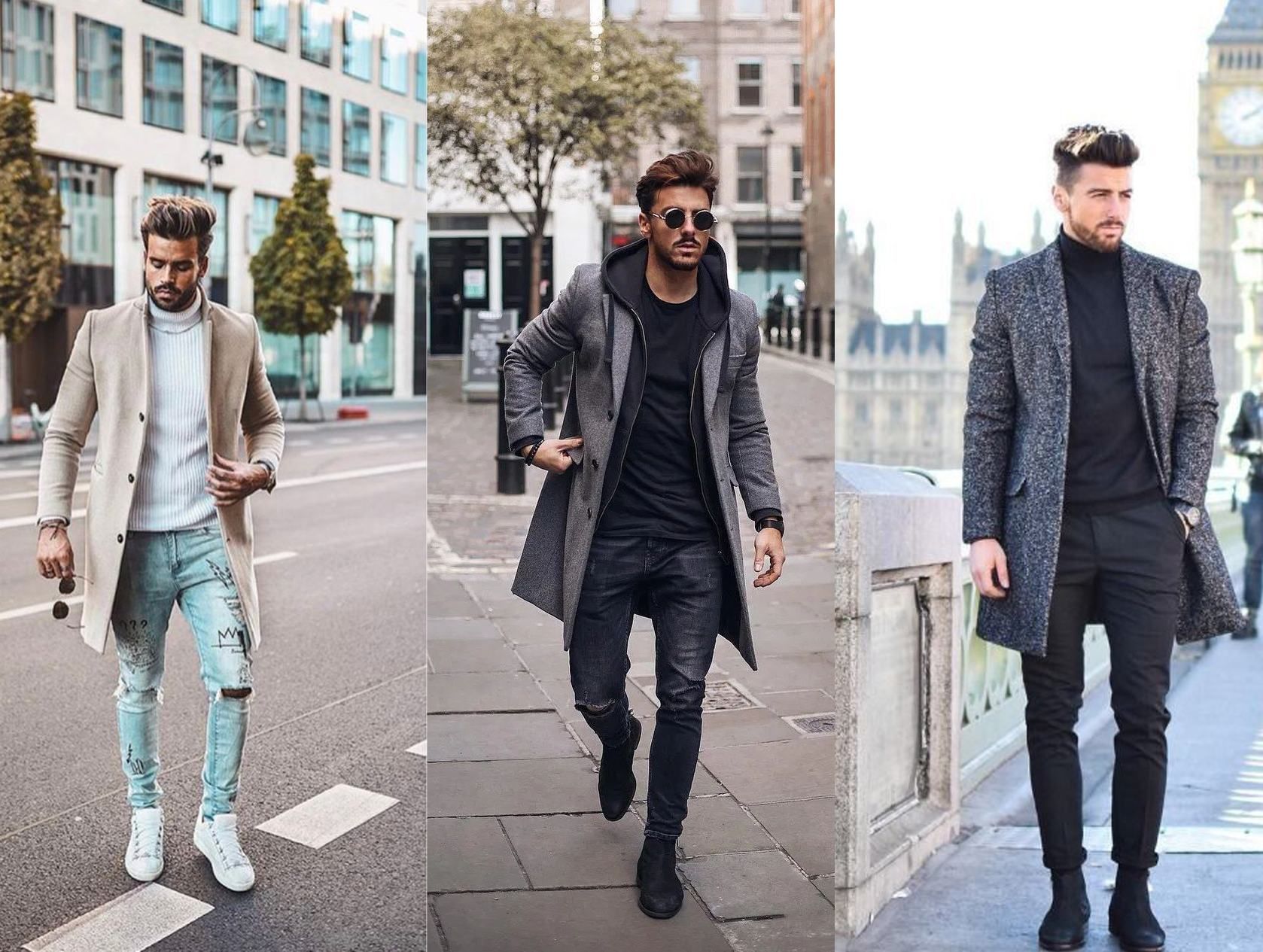 З чим носити чоловіче пальто: 10 модних образів на щодень у фото