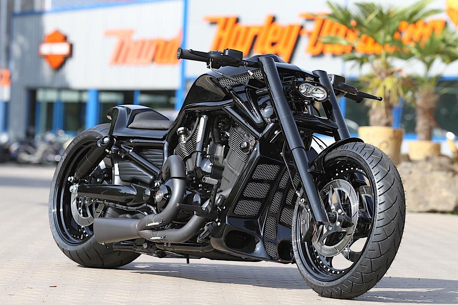 Harley-Davidson Black Rod – кастомный байк футболиста из Нидерландов
