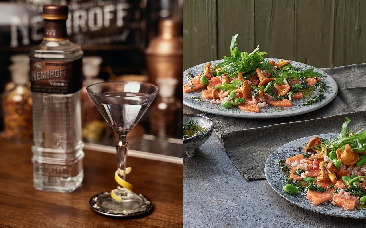 Рецепт приготовления форели под соусом вьерж и коктейля Truffle-Tini Рецепт приготовления форели под соусом вьерж и коктейля Truffle-Tini