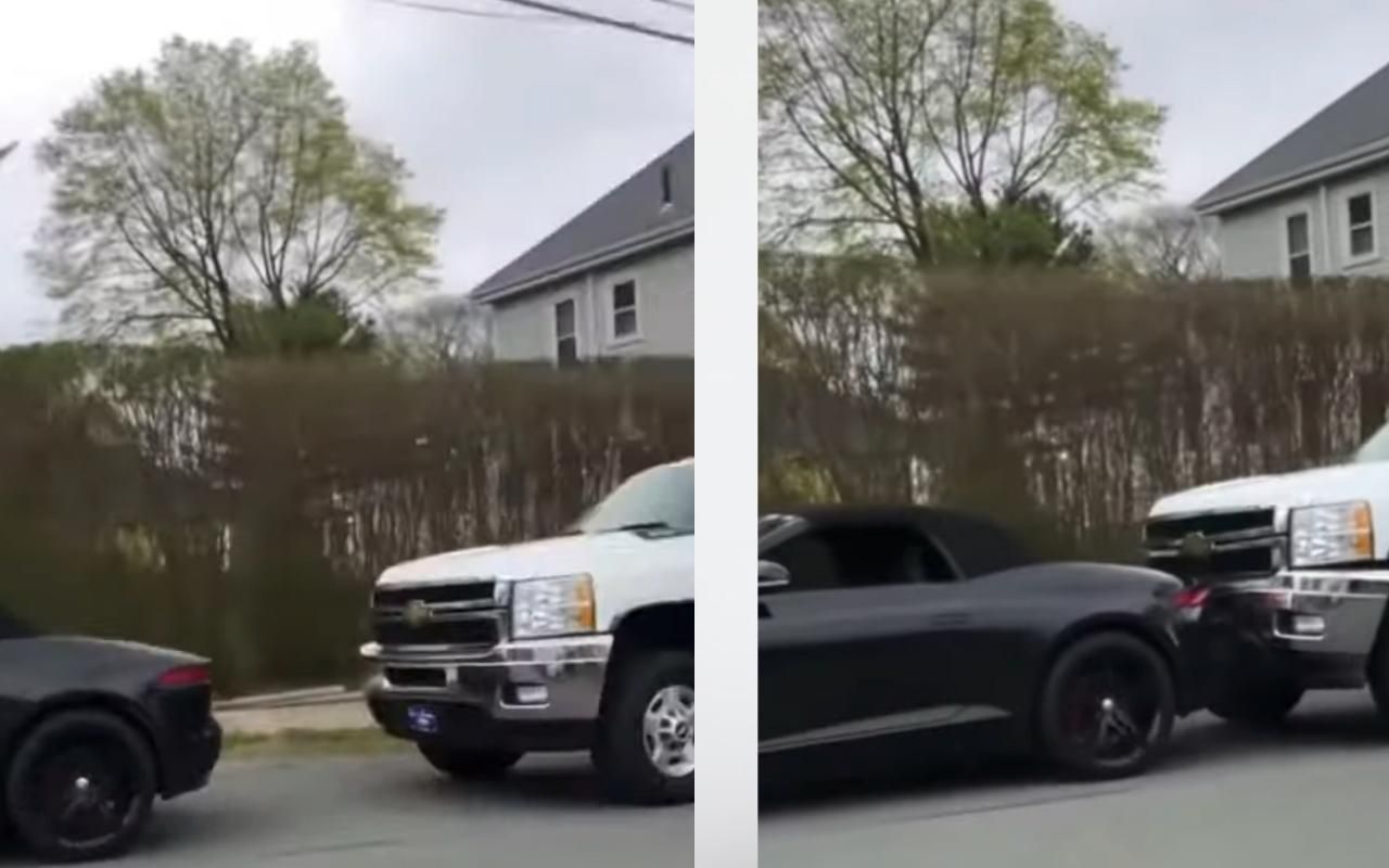 Водій автовоза розбив новенький Jaguar F-Type – епічне відео Водій автовоза розбив новенький Jaguar F-Type – епічне відео