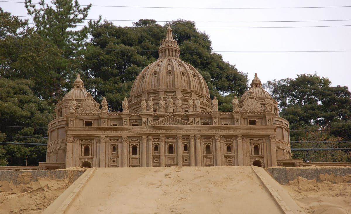 Итальянский художник копирует мировую архитектуру в скульптурах из песка: невероятные видео Итальянский художник копирует мировую архитектуру в скульптурах из песка: невероятные видео
