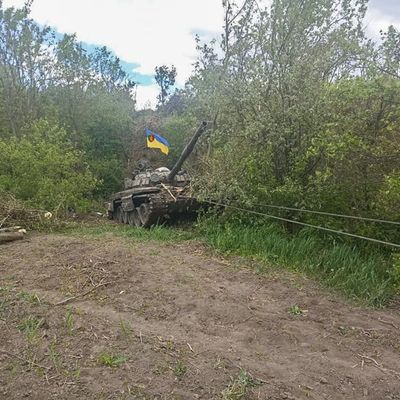 Львовские военные показали трофейный Т-72Б оккупантов, который уже служит ВСУ