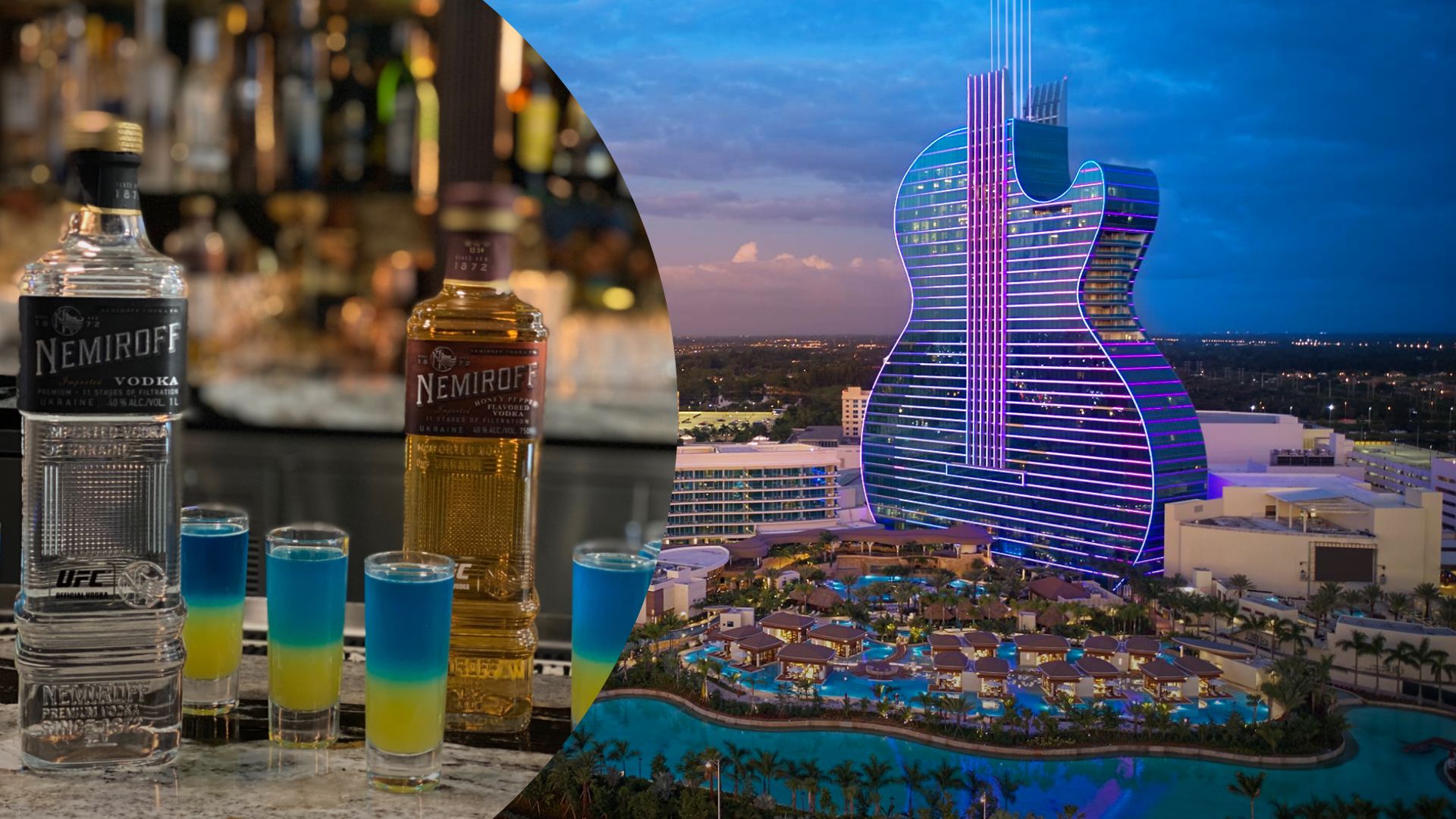 Водку Nemiroff подают в отеле Seminole Hard Rock Hotel Casino Hollywood в США Водку Nemiroff подают в отеле Seminole Hard Rock Hotel Casino Hollywood в США