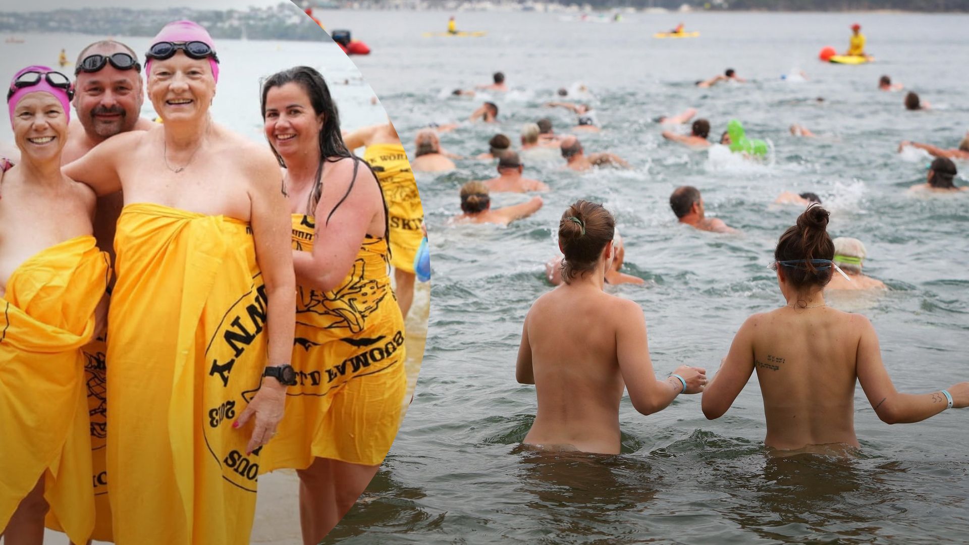 Более 1000 австралийцев плавали голышом - для чего они это сделали, что за акция