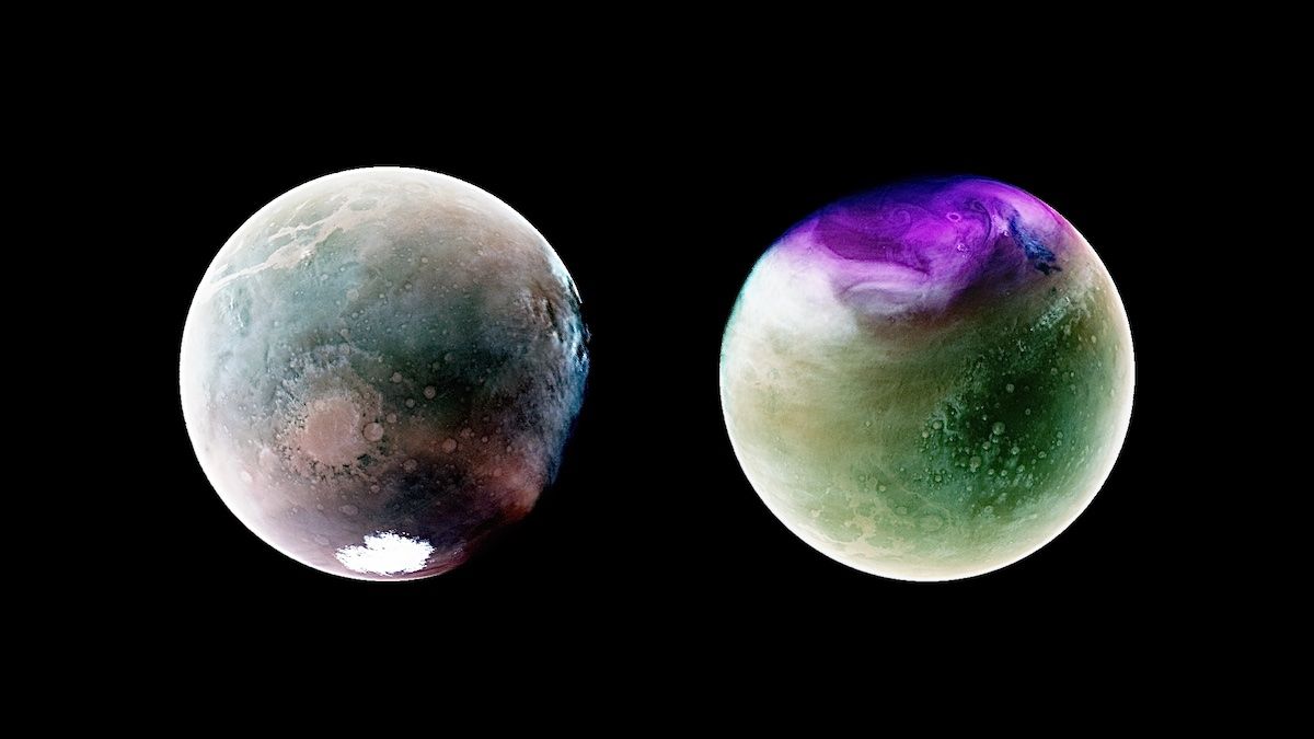 Приголомшливі ультрафіолетові фотографії Марса від NASA MAVEN Mission - Men