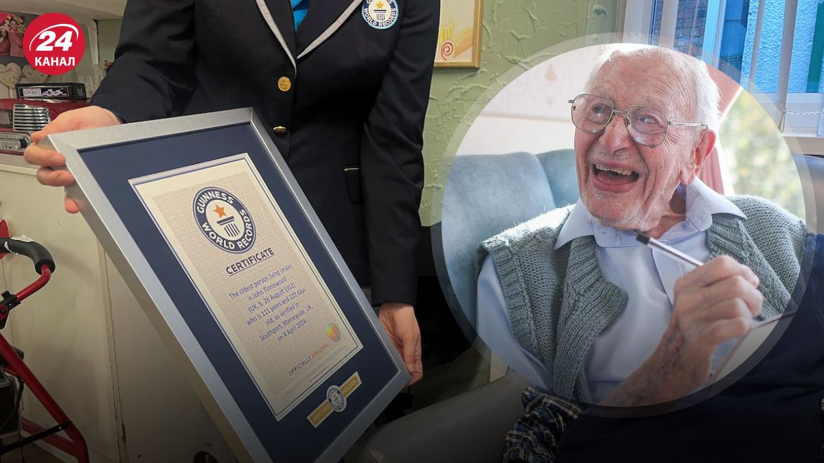 Джон Тиннисвуд стал старейшим мужчиной в мире